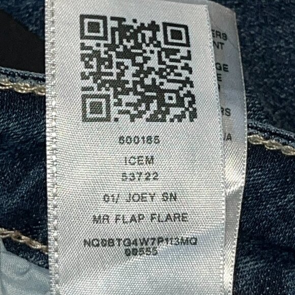 TRUE RELIGION JOEY MID RISE FLARE - New with Tags - Medium Harvest Wash -Size 29 - Picture 16 of 16